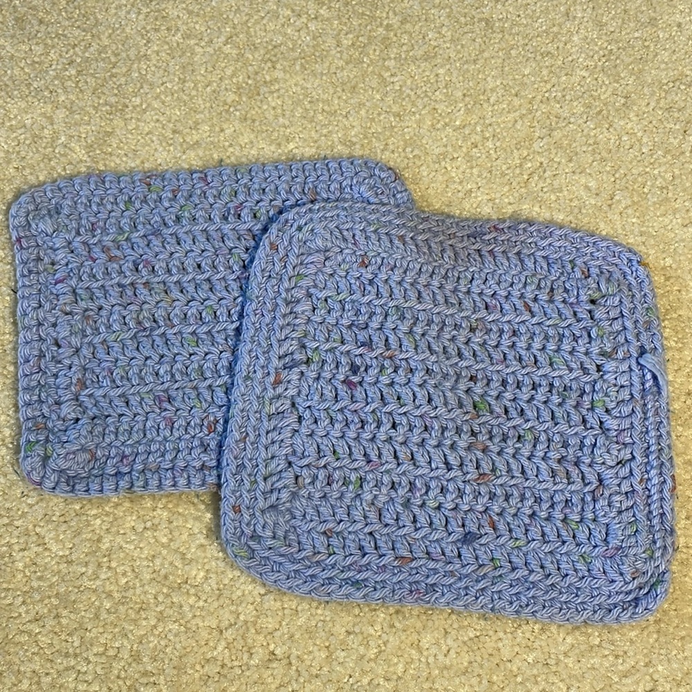 Vintage Kitschy Crochet Pot Holder Trivet